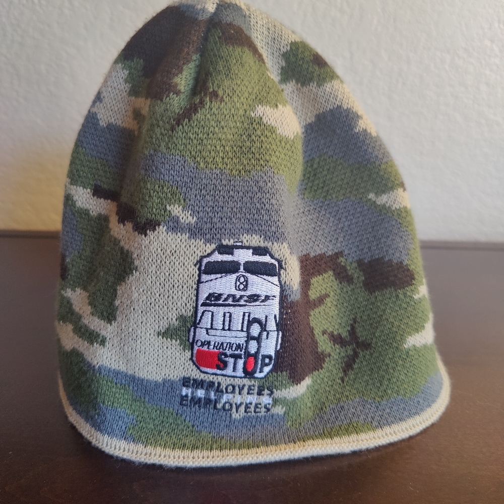 BNSF Camo Beanie Knit Cap